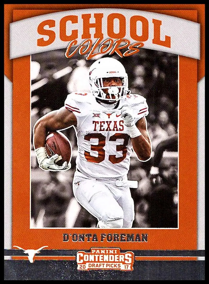 2017 Panini Contenders Draft Picks School Colors #20 D'Onta Foreman NM-MT