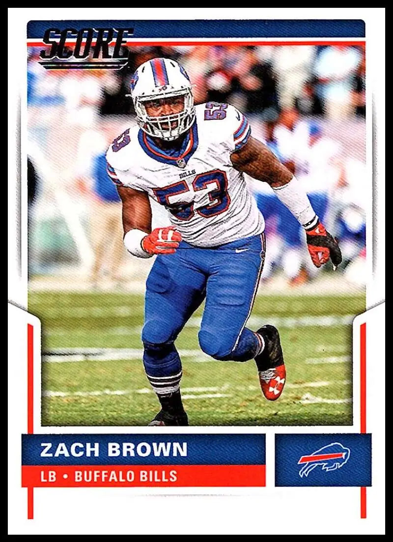 2017 Score #196 Zach Brown NM-MT Bills