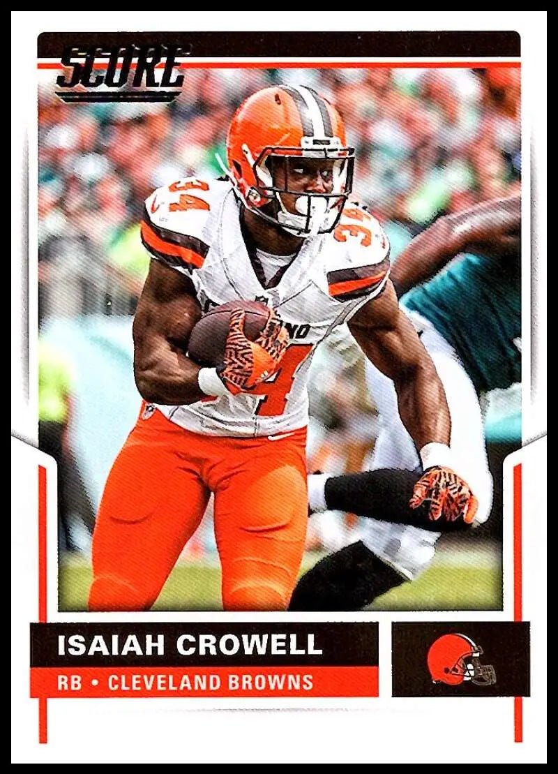 2017 Score #329 Isaiah Crowell NM-MT Browns
