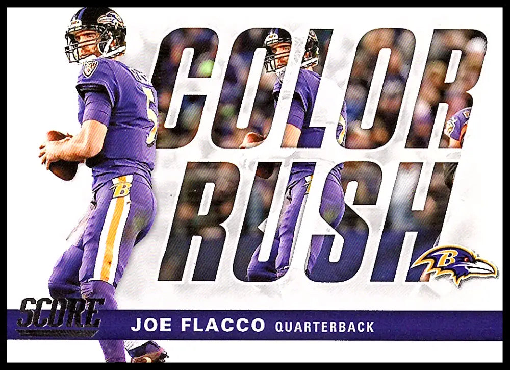2017 Score Color Rush #10 Joe Flacco NM-MT Ravens