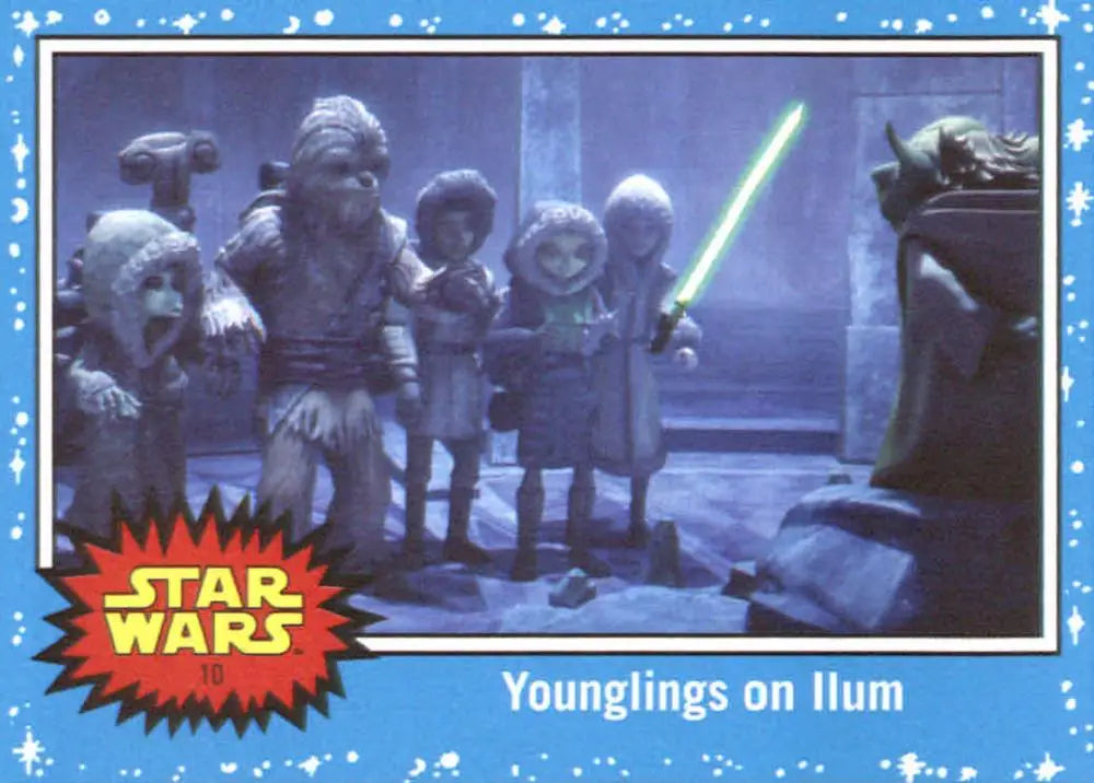2017 Topps Star Wars Journey to The Last Jedi #10 Younglings on Ilum Journey of the Jedi NM-MT