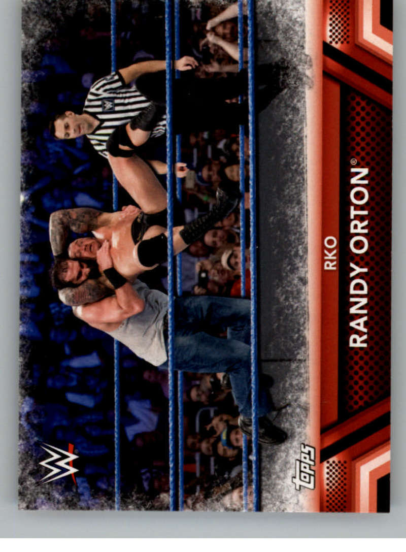 2017 Topps Then Now Forever Finishers and Signature Moves #F-10 Randy Orton RKO NM-MT