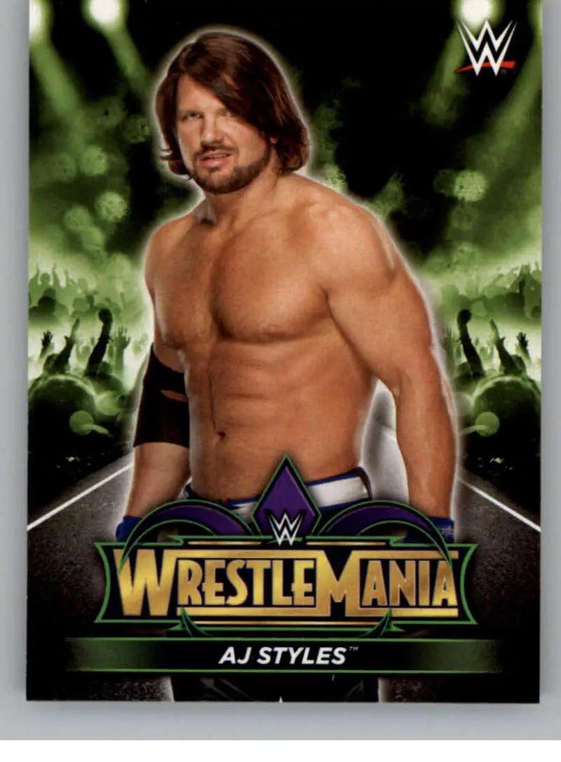2018 Topps Road to WrestleMania Road to WrestleMania 34 Roster #R-11 AJ Styles NM-MT