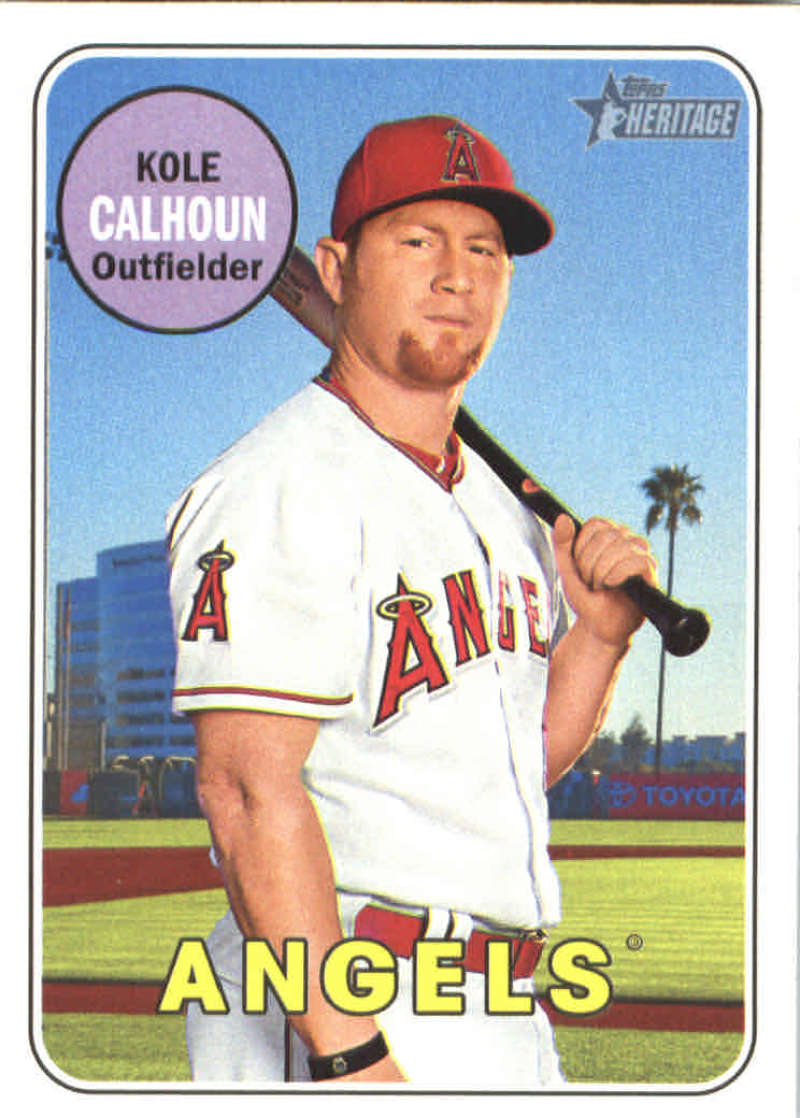 2018 Topps Heritage #231 Kole Calhoun NM-MT Angels