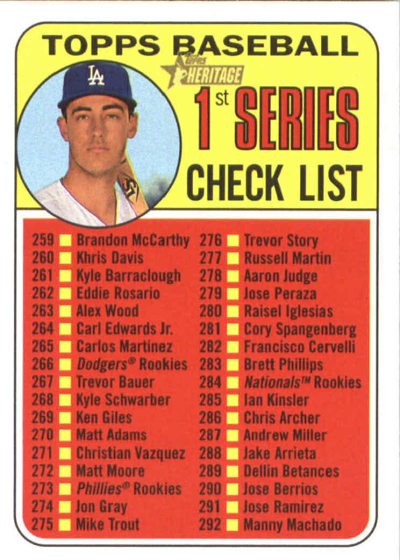 2018 Topps Heritage #314 Cody Bellinger NM-MT Dodgers