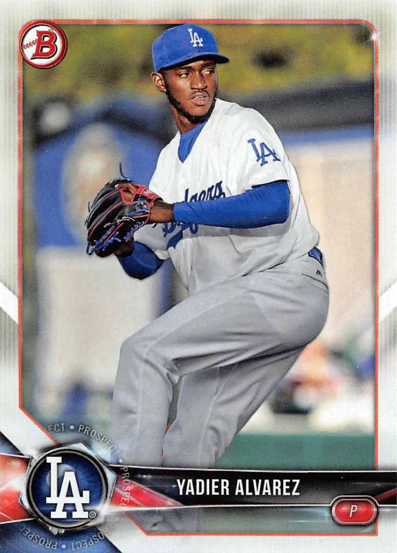 2018 Bowman Prospects #BP22 Yadier Alvarez NM-MT Dodgers
