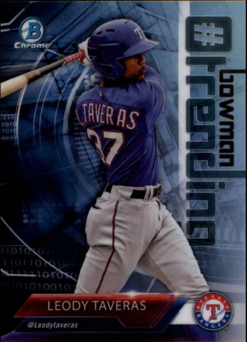 2018 Bowman #BowmanTrending ##-LT Leody Taveras NM-MT Rangers