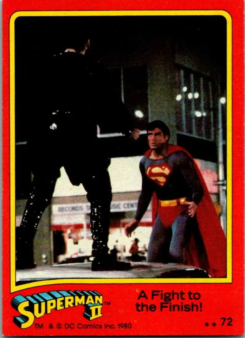 1980 Topps Superman II #72 A Fight to the Finish! NM-MT