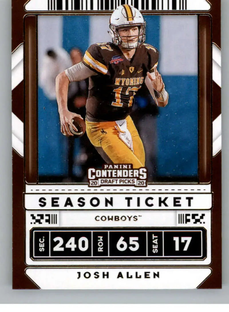 2020 Panini Contenders Draft Season Ticket #53 Josh Allen NM-MT