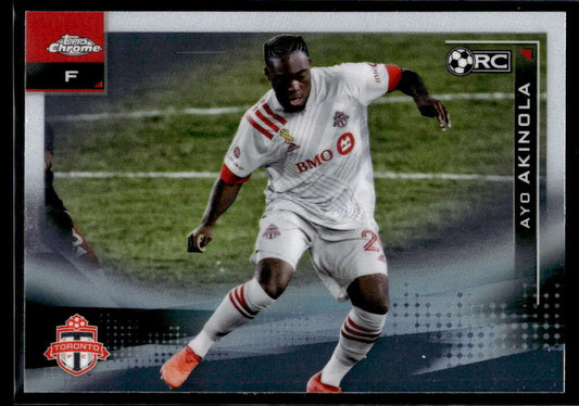 2021 Topps Chrome MLS #74 Ayo Akinola NM-MT Toronto FC RC Soccer Card