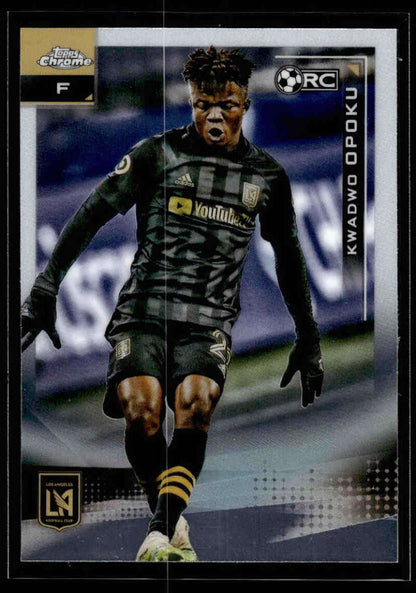 2021 Topps Chrome MLS #160 Kwadwo Opoku NM-MT LAFC RC Soccer Card
