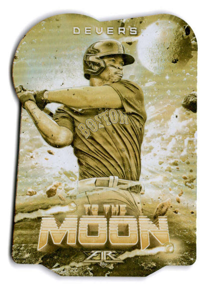 2022 Topps Fire To The Moon Gold Minted #TTM-20 Rafael Devers NM-MT Boston Red Sox Baseball Card Image 1