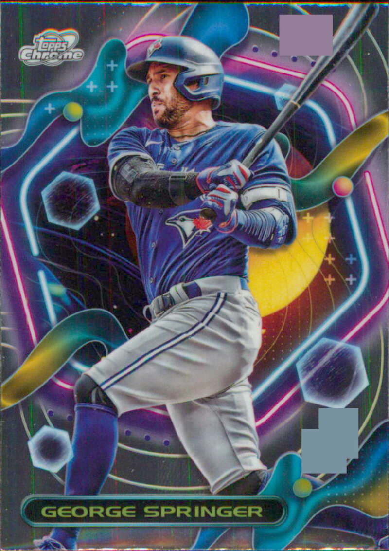 2023 Topps Cosmic Chrome #180 George Springer NM-MT Toronto Blue Jays Baseball Card Image 1