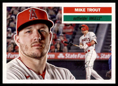 2023 Topps Archives #1 Mike Trout NM-MT Los Angeles Angels Baseball Card Image 1