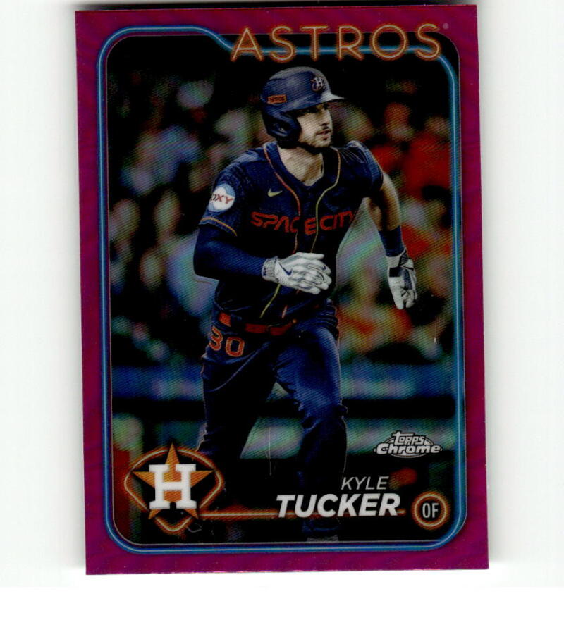 2024 Topps Chrome Refractor Pink #112 Kyle Tucker NM-MT Houston Astros Baseball Card Image 1