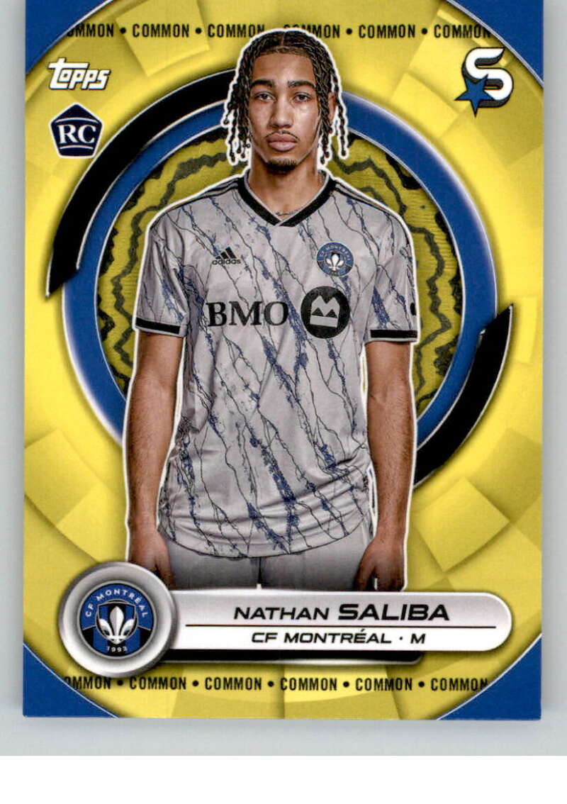 2024 Topps MLS Superstars Common Yellow #146 Nathan Saliba NM-MT RC Rookie CF Montreal Soccer Card