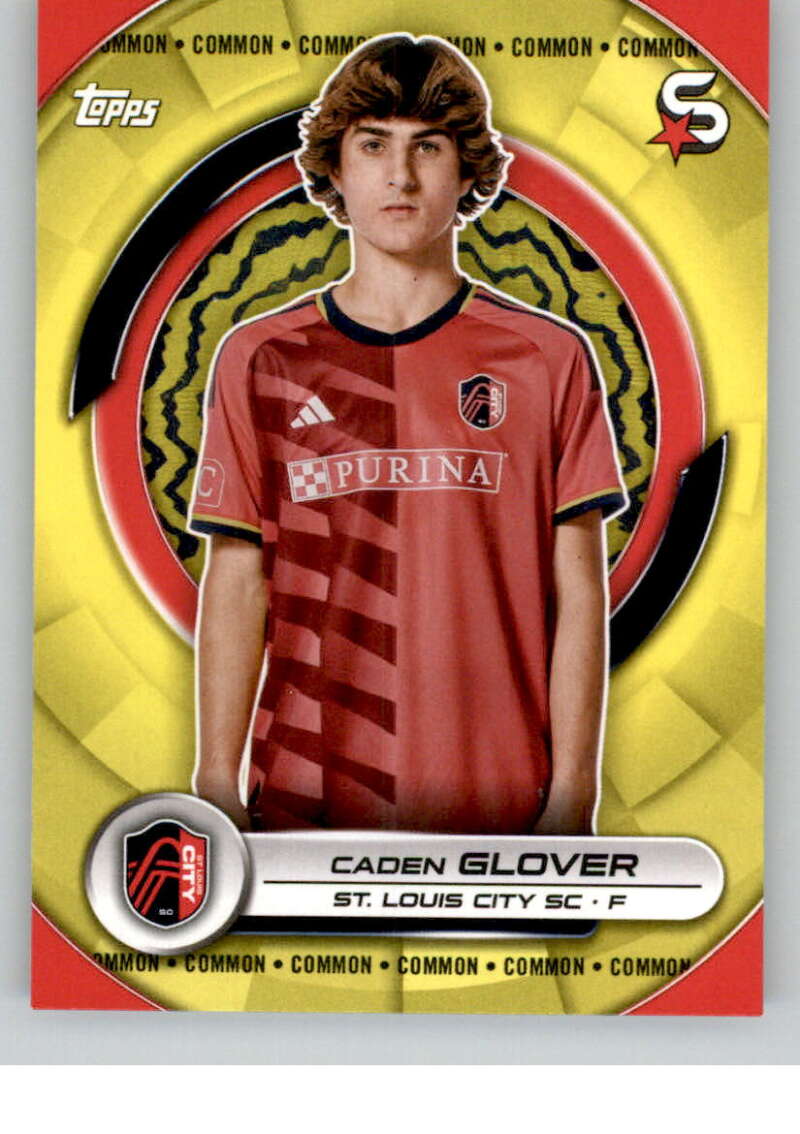2024 Topps MLS Superstars Common Yellow #176 Caden Glover NM-MT St. Louis City SC Soccer Card