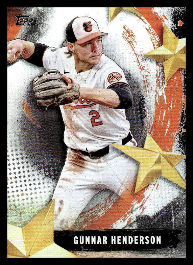 2025 Topps Stars of MLB #SMLB-12 Gunnar Henderson NM-MT Baltimore Orioles Baseball Card Image 1