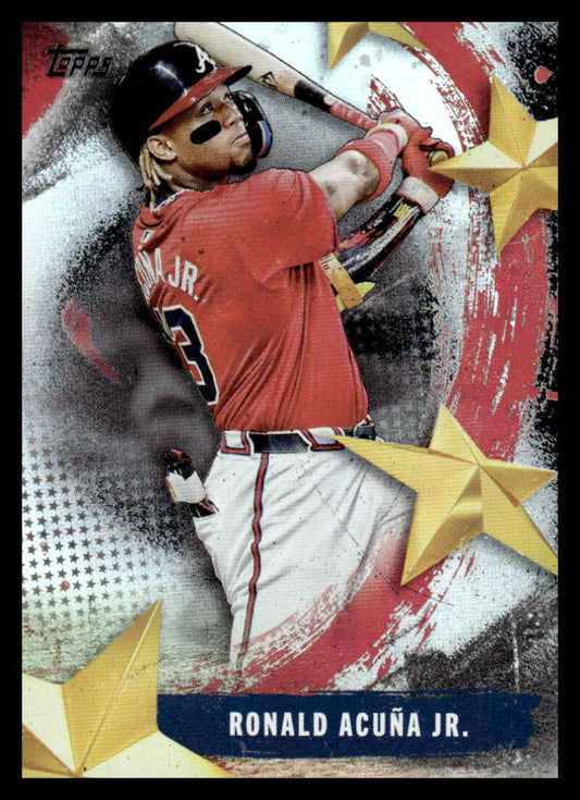 2025 Topps Stars of MLB #SMLB-16 Ronald Acuna Jr. NM-MT Atlanta Braves Baseball Card Image 1