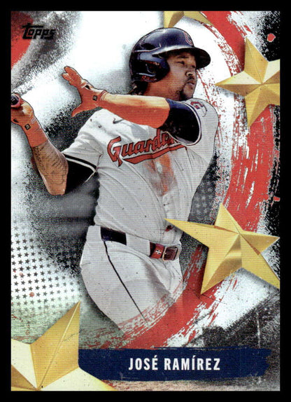 2025 Topps Stars of MLB #SMLB-20 Jose Ramirez NM-MT Cleveland Guardians Baseball Card Image 1
