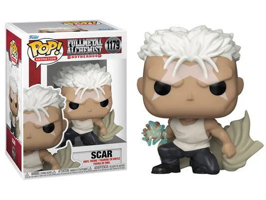 Scar Funko Pop vinyl figure from Fullmetal Alchemist Brotherhood in battle stance