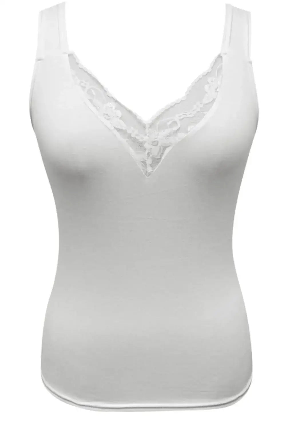 Full Size Lace Detail V-Neck Tank Plus Size - Tank Plus Size