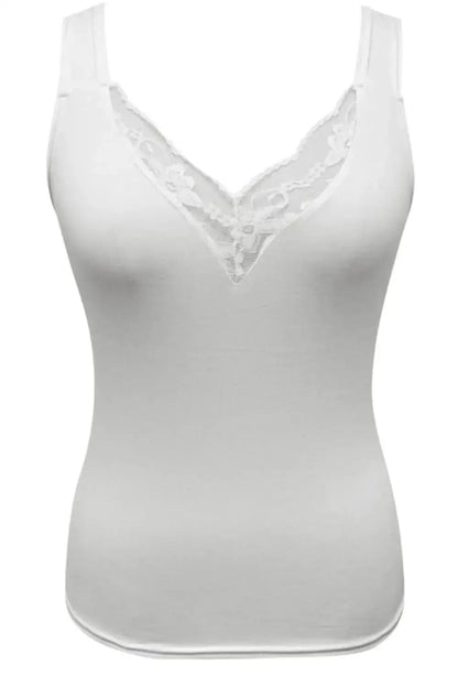 Full Size Lace Detail V-Neck Tank Plus Size - Tank Plus Size