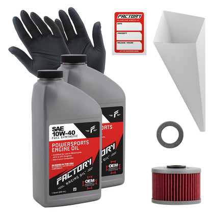 10W-40 2 Quart Oil Change Kit For Kawasaki KLX450R KL250G