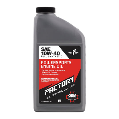 10W-40 2 Quart Oil Change Kit For Honda ATC125M, TRX125A
