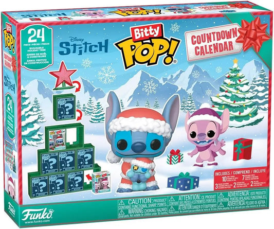 Funko Bitty Pop Countdown Calendar featuring Disney’s Stitch 24-day holiday figure