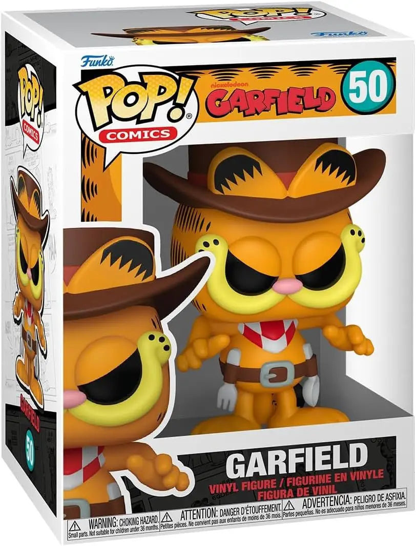 Funko POP! Comics Garfield Nickelodeon Garfield #50 as a cowboy vinyl figure