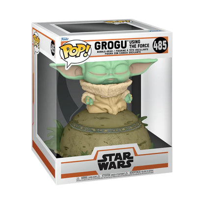 Grogu Baby Yoda Force Deluxe Pop figure from Star Wars The Mandalorian with lights and sound