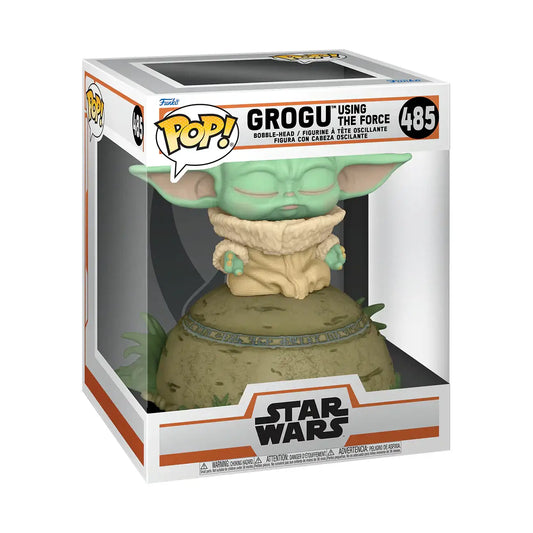 Grogu Baby Yoda Force Deluxe Pop figure from Star Wars The Mandalorian with lights and sound