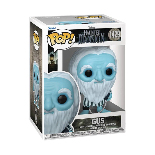 Funko Pop vinyl figure of Gus from Haunted Mansion for collectors and trading card fans