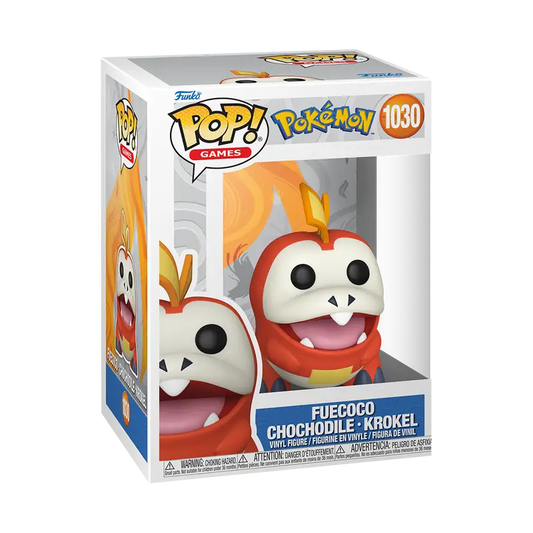 Funko Pop Games Pokemon Fuecoco figure showcasing adorable design and collectible charm