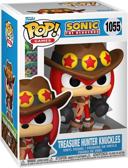 Treasure Hunter Knuckles Funko Pop figure from Sonic the Hedgehog #1055 collectible series