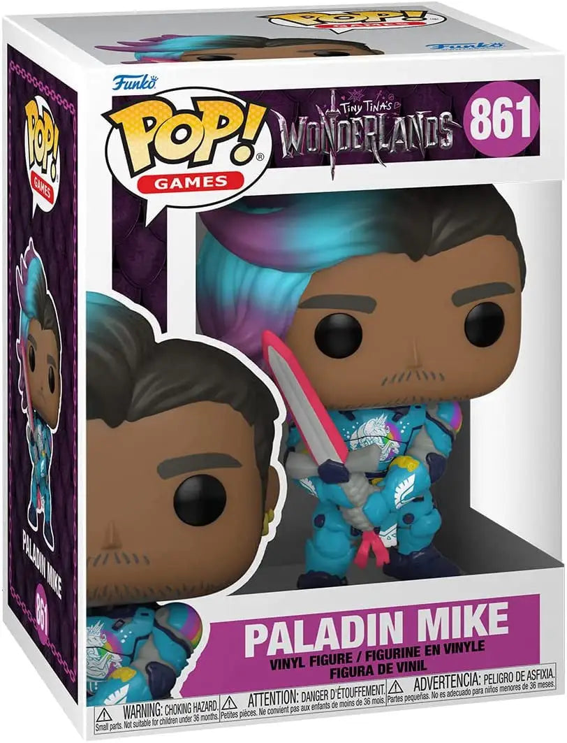 Funko Pop! Paladin Mike #861 from Tiny Tinas Wonderlands series collectible figure