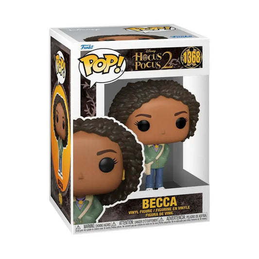 Funko Pop! Hocus Pocus 2 Becca #1368 vinyl figure in original packaging displayed