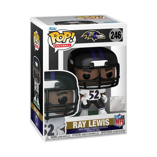 Ray Lewis Funko Pop figurine from NFL Legends Ravens series for collectible fans