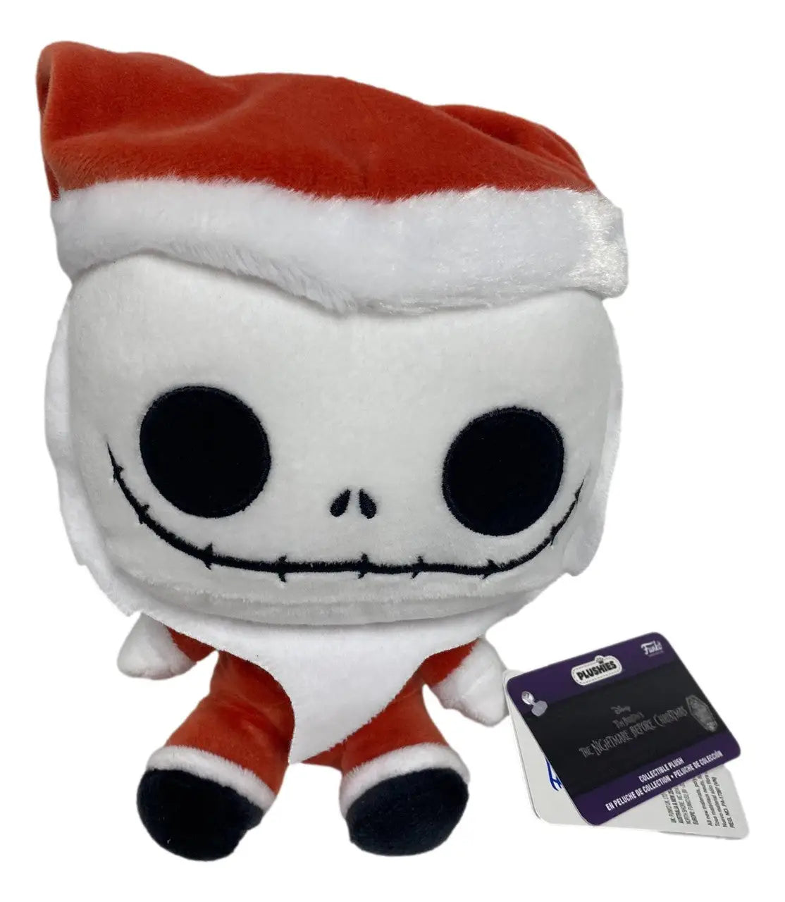 Plush skeleton character in Santa attire from Funko Pop! Plushies The Night Before Christmas