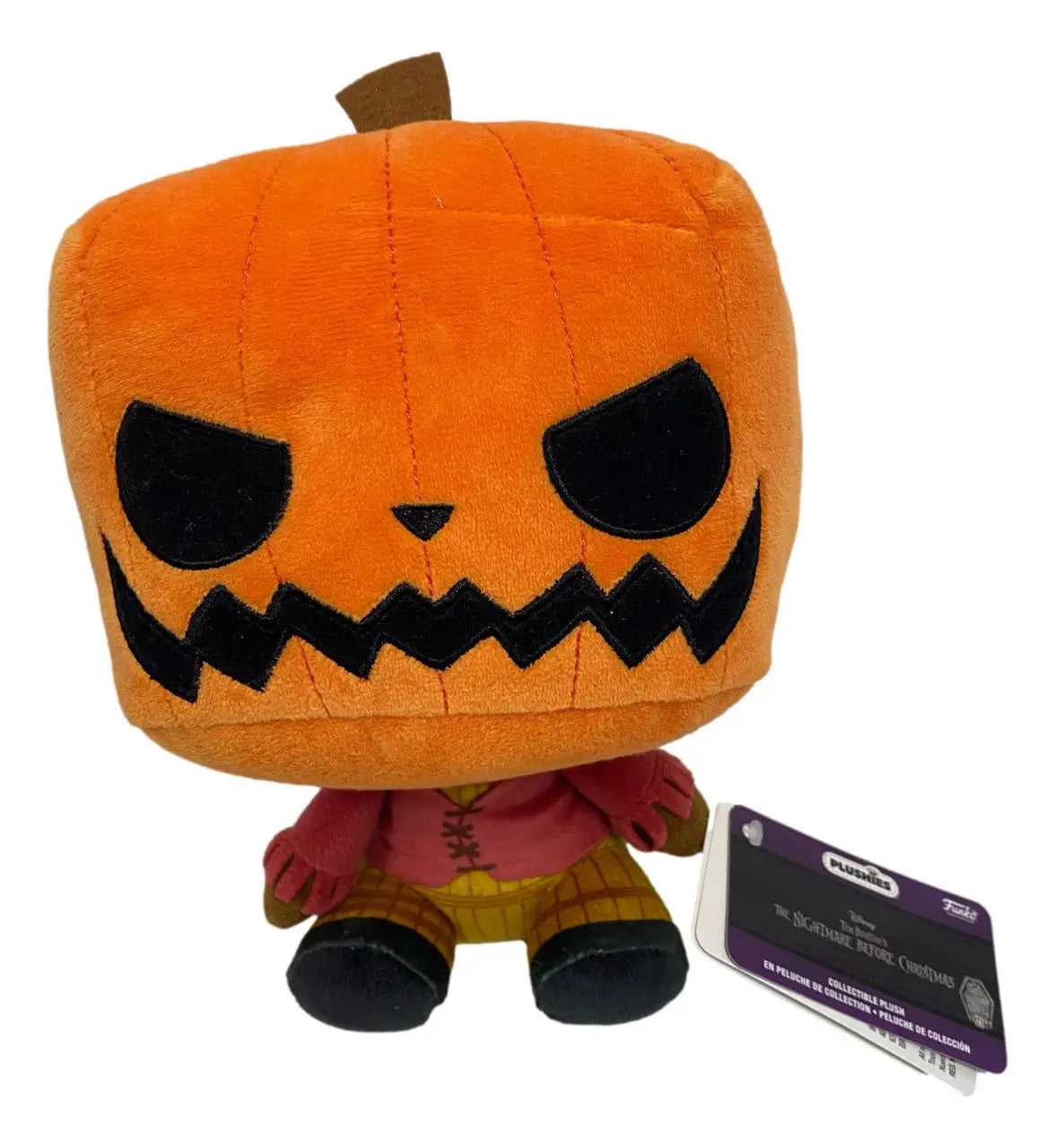 Plush Pumpkin-Headed Character with Menacing Grin from Funko Pop! Plushies collection