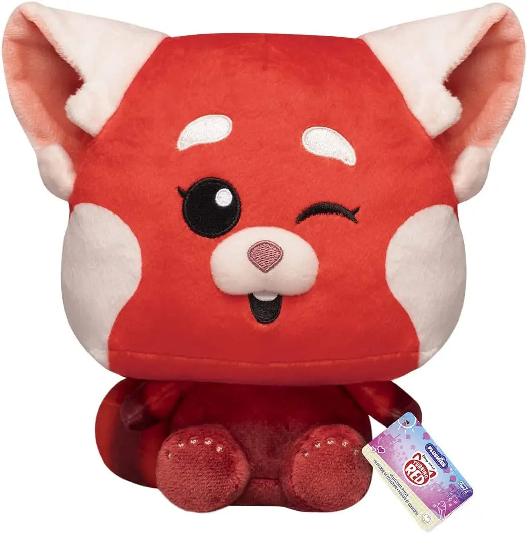 Cute red plush toy in Funko POP! Plushies 7 Turning Red collection, winking fox design