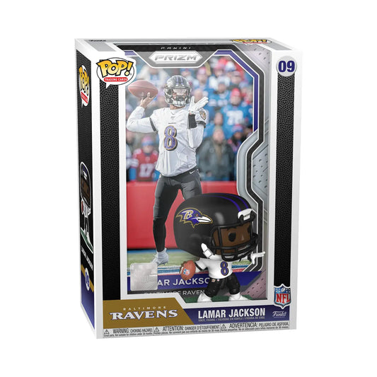 Lamar Jackson Funko Pop figure from Funko POP Trading Cards collection