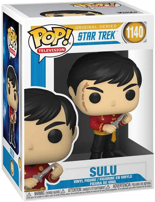 Funko Pop! Sulu from Star Trek in red uniform with phaser, Original Series Star Trek