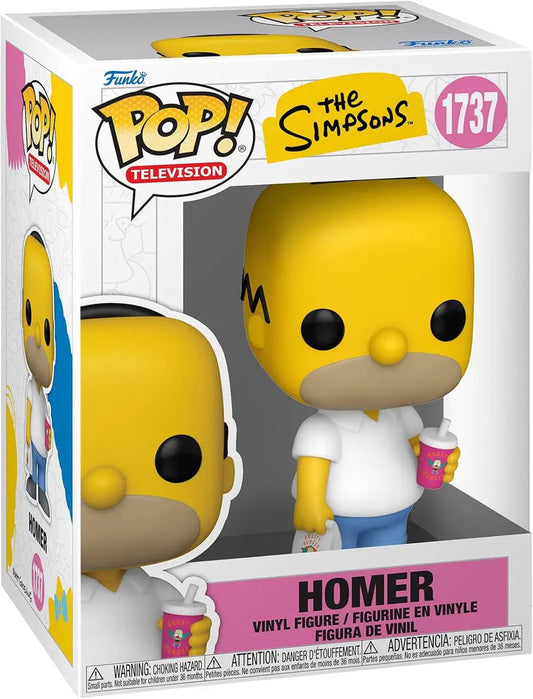 Funko POP Television The Simpsons Homer Simpson vinyl figure #1737 displayed in product packaging