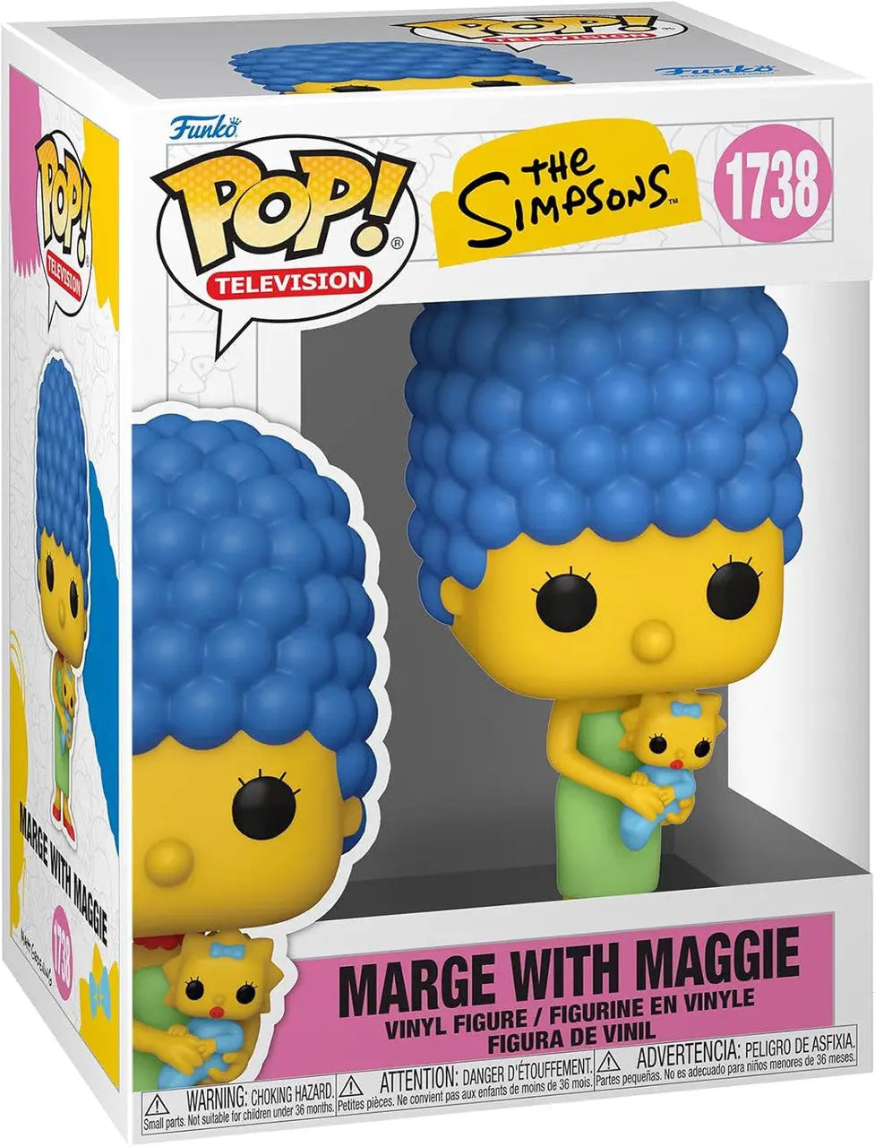 Funko POP! TV Marge with Maggie vinyl figure from The Simpsons product shot