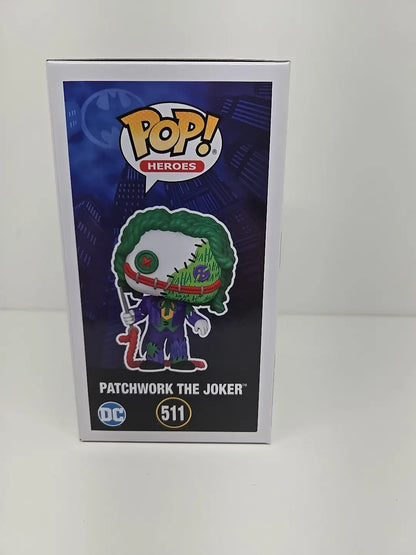 Funko Pop Vinyl figure of Patchwork The Joker from DC Universe in collector’s box