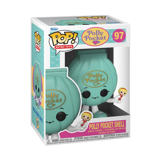 Polly Pocket Shell Funko Pop figure from Funko Pop! Vinyl collection displayed attractively