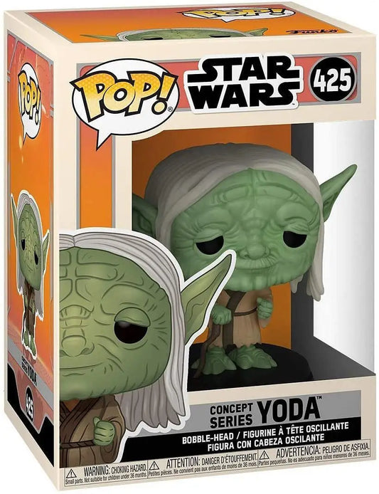 Funko Star Wars Concept Yoda 425 bobble-head figure, perfect for Star Wars fans