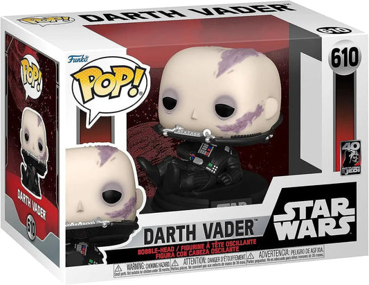 Funko Pop Darth Vader 610 figure from Star Wars with white and black details